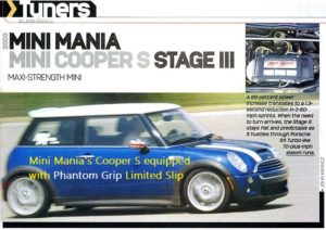 Mini Mania feature with Phantom Grip Mini Cooper S Limited Slip